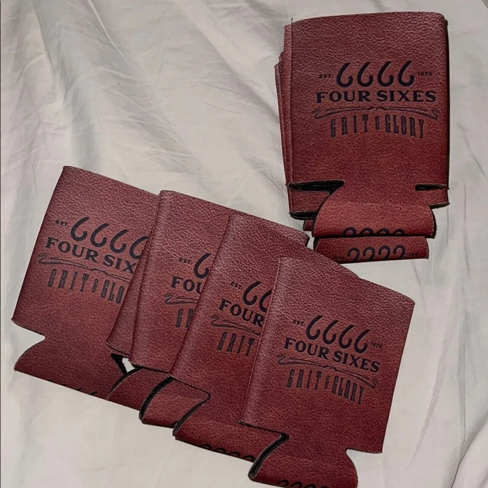 10 Four Sixes 6666 Can Koozies Cooler Lake